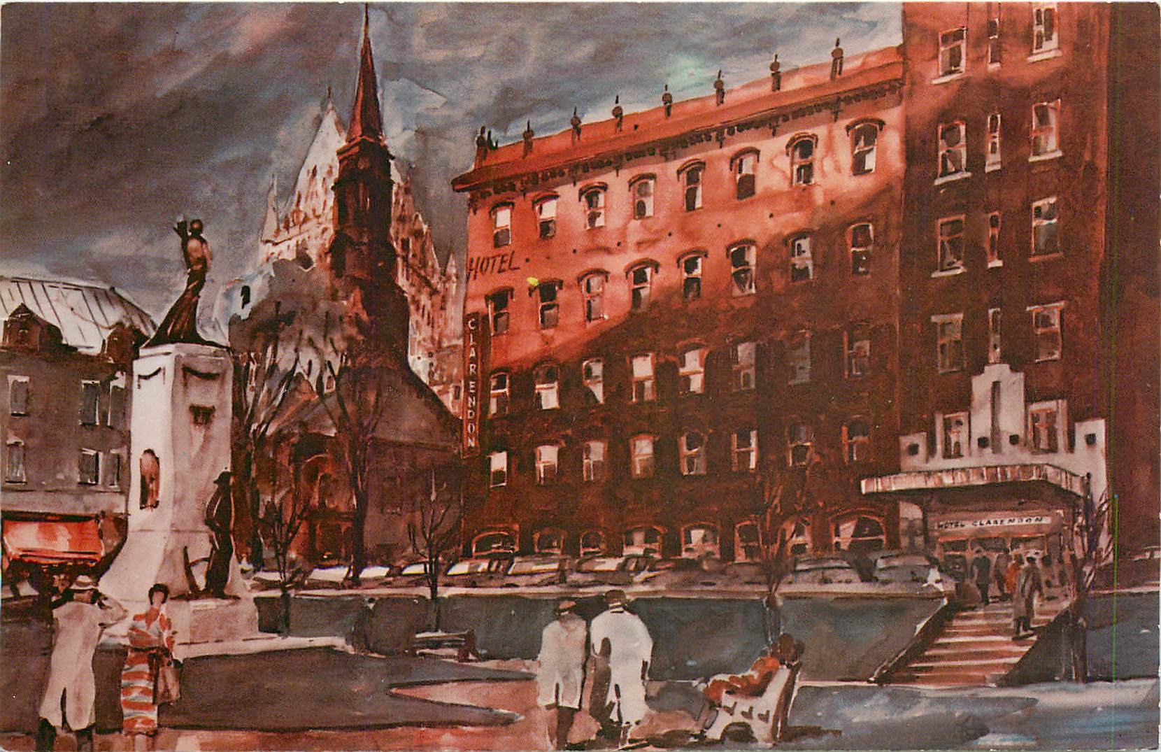 CPA Hotel Clarendon Un coin du Chateau Frontenac 