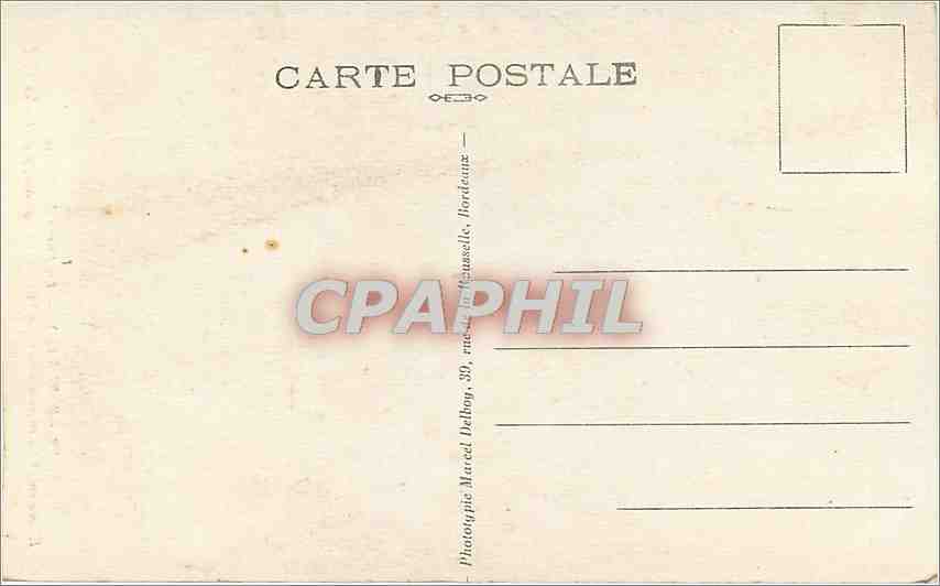 CPA Bordeaux La Porte du Palais  — Verso