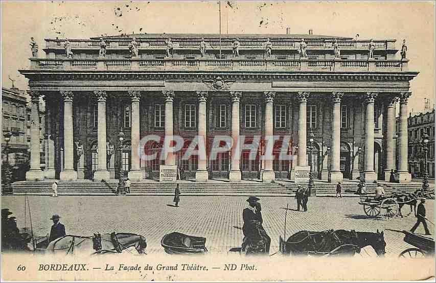 CPA Bordeaux La Facade du Grand Theatre 