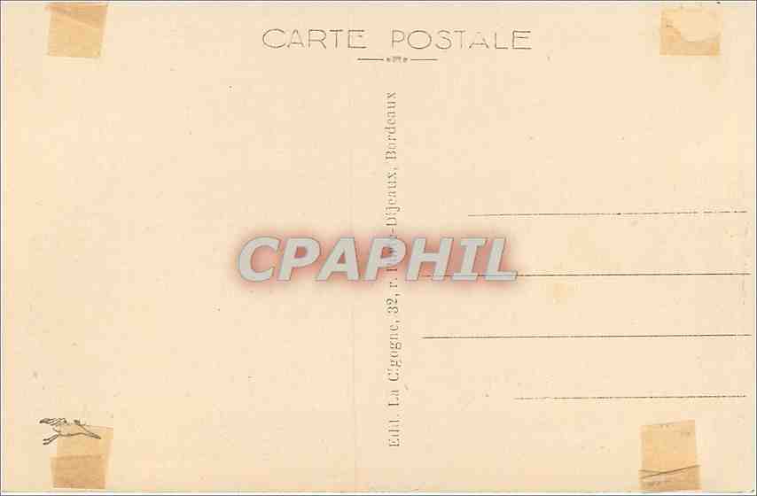 CPA Bordeaux Le Grand Theatre  — Verso