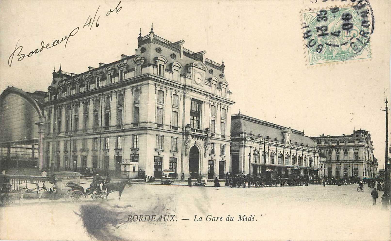 CPA Bordeaux La Gare du Midi 