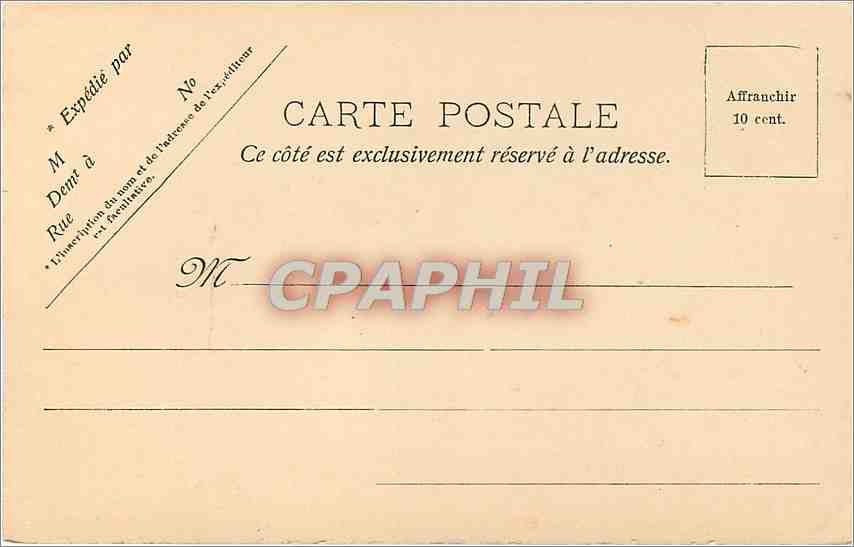 CPA Bordeaux Eglise Ste Croix  — Verso