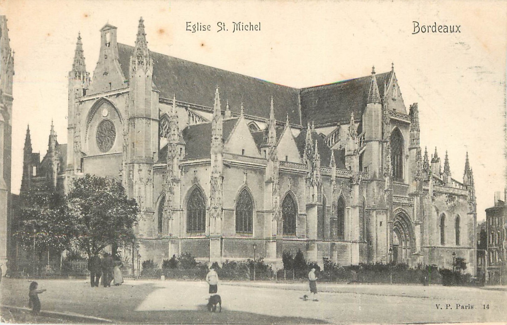 CPA Bordeaux Eglise St Michel 