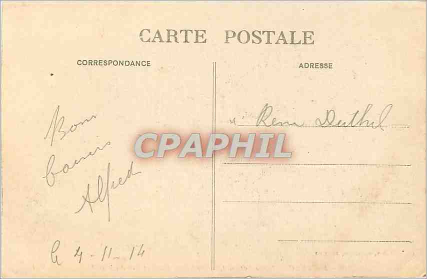 CPA Bordeaux Lycee National Cours Victor Hugo et Rue du Midi  — Verso