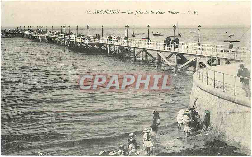 CPA Arcachon La Jetee de la Place Thiers 