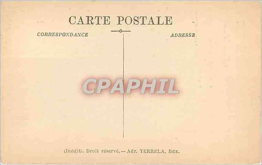 CPA Bordeaux Fleche Saint Michel  — Verso