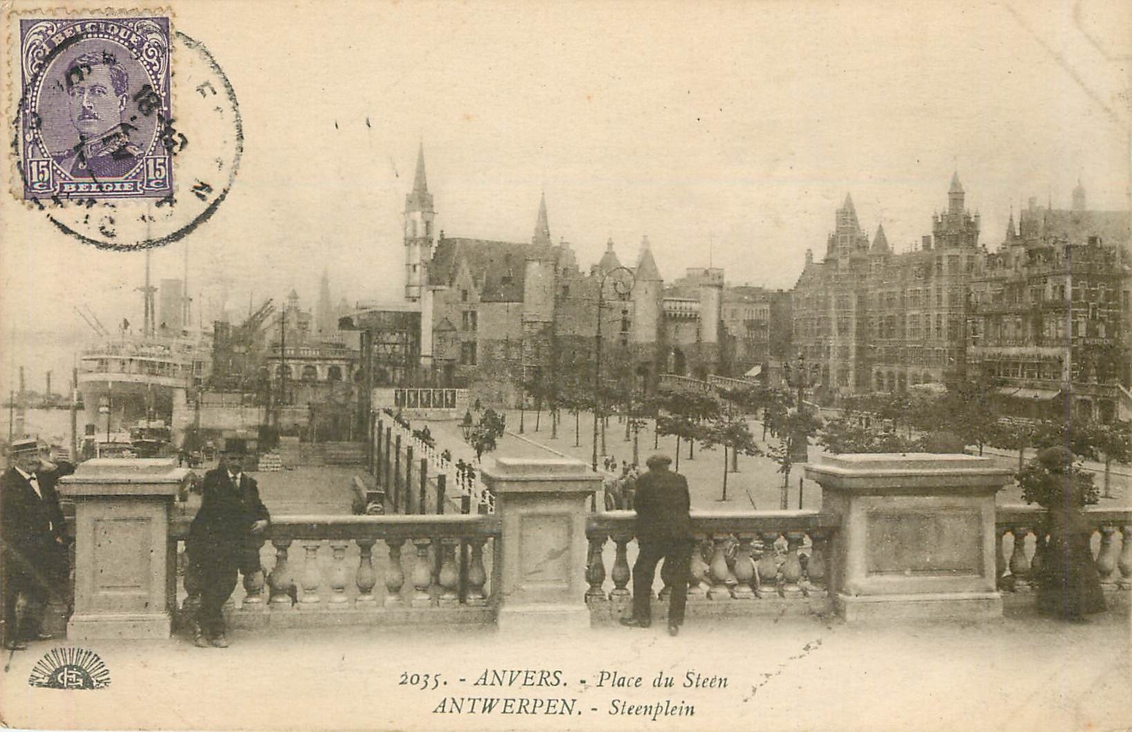 CPA Anvers Place du Steen Antwerpen Steenplein 