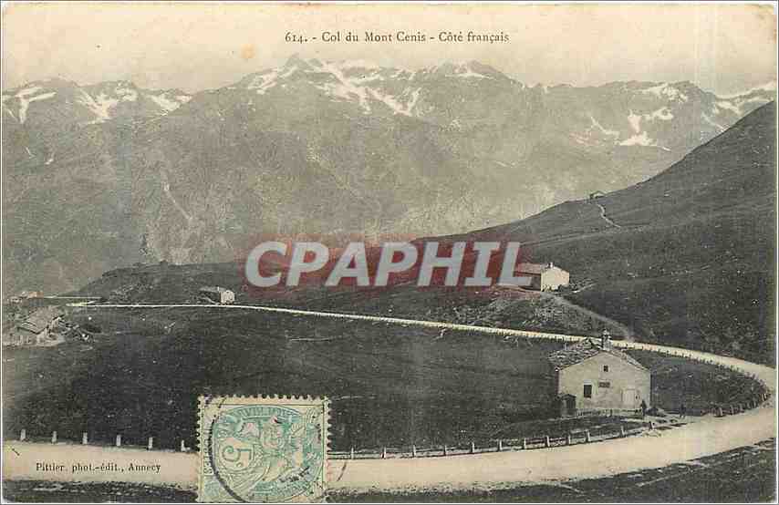 CPA Col du Mont Cenis Cote Francais 