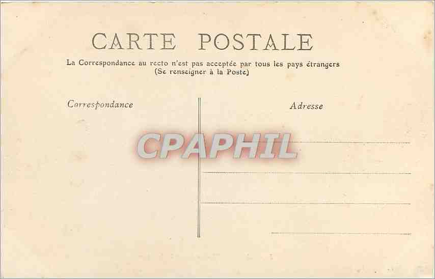 CPA Bordeaux Le Grand Theatre  — Verso