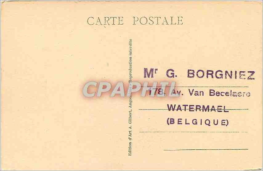 CPA Sous le Ciel de France Bordeaux La Garonne et le Pont de Pierre  — Verso