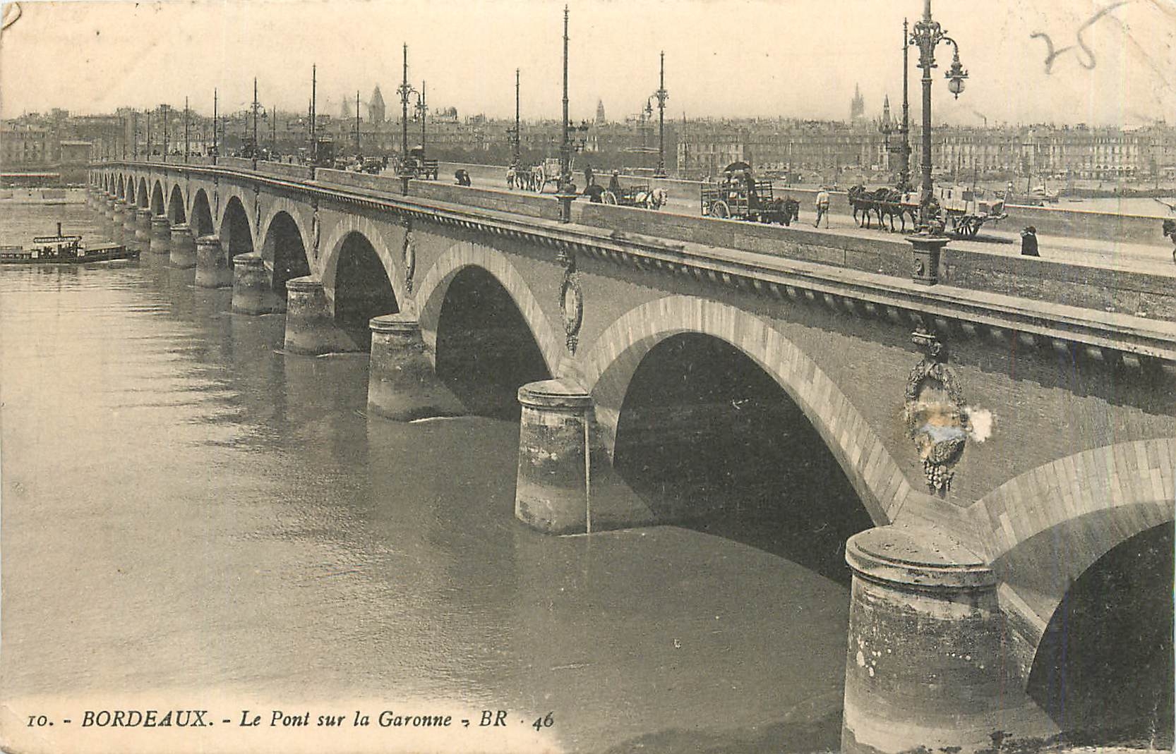 CPA Bordeaux Le Pont sur la Garonne 