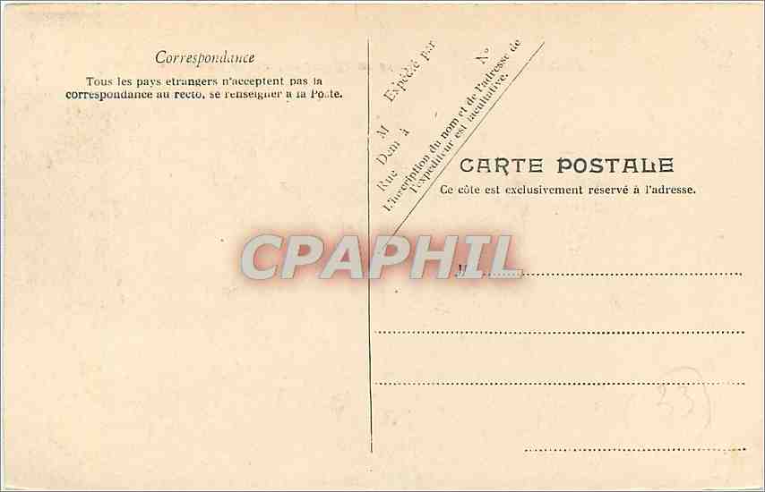 CPA Bordeaux Place Bourgogne et porte de Salinieres  — Verso