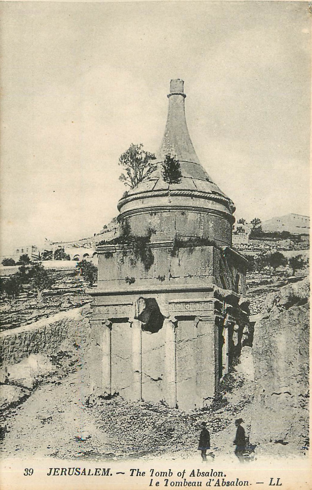CPA Jerusalem The Tomb of Absalon Le Tombeau d'Absalon 