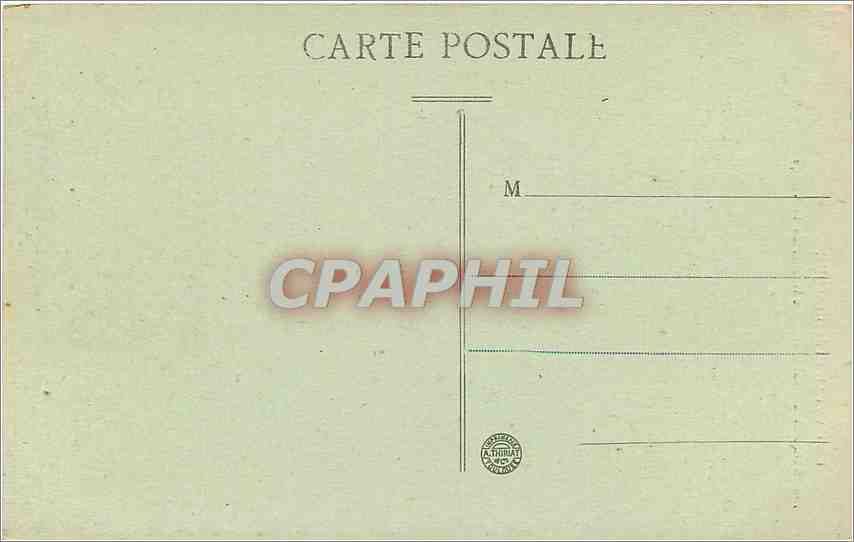 CPA Le Cantal Pittoresque St Paul de Salers Le Rocher de la Vierge  — Rückseite