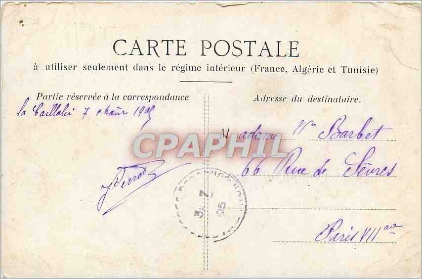 CPA Abbaye de Bonnecombe pres Rodez  — Rückseite