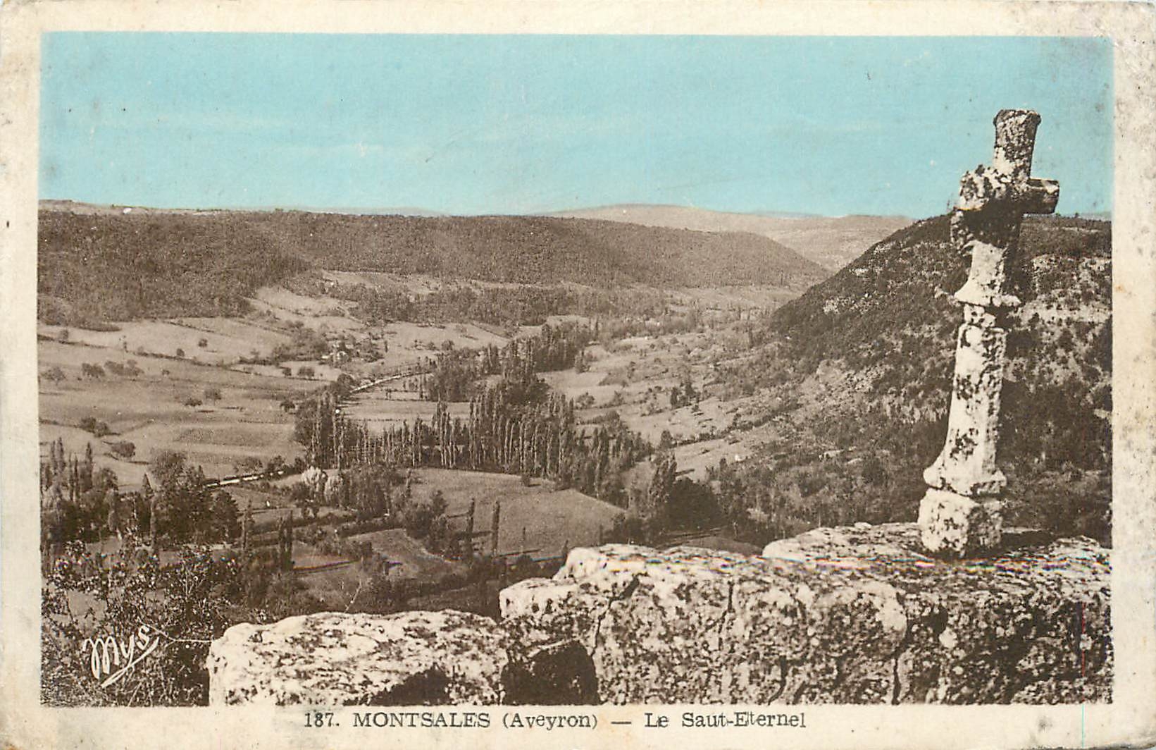 CPA Montsales Aveyron Le Saut Eternel 