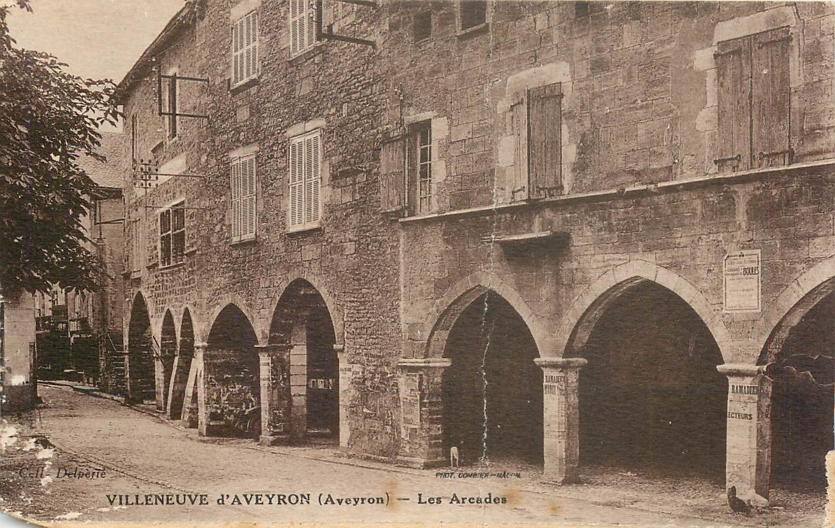 CPA Villeneuve d'Aveyron Aveyron Les Aresdes