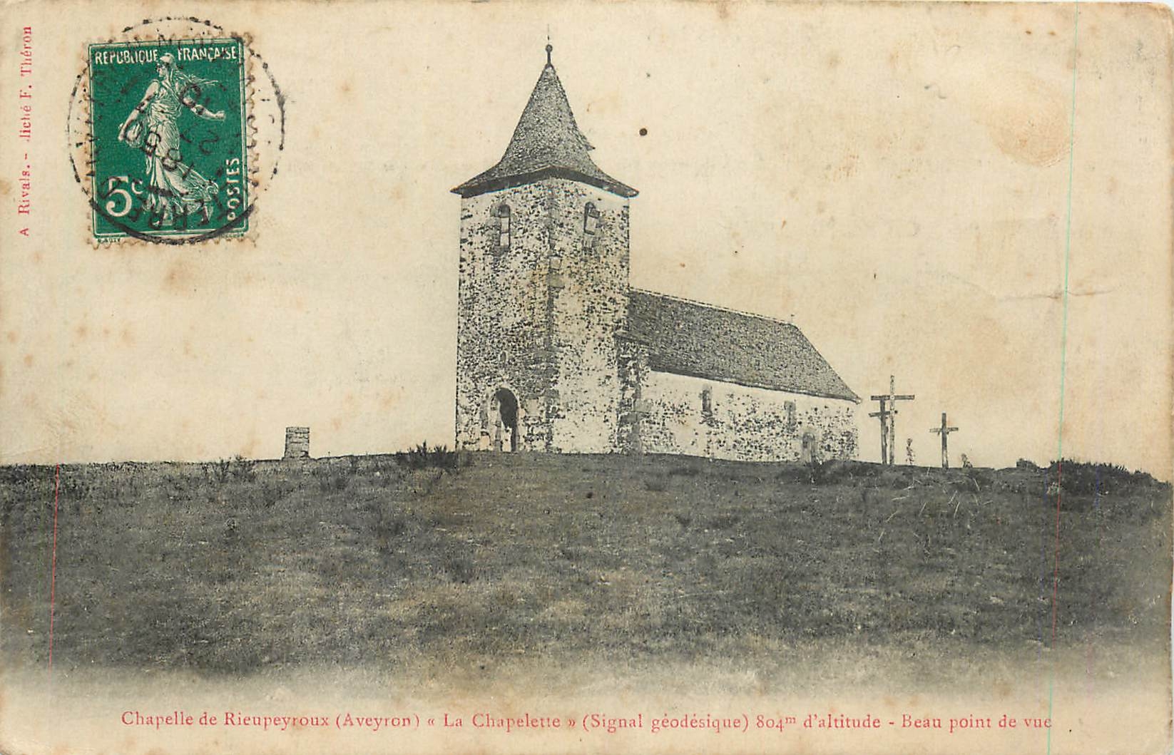 CPA Chapelle de Rieupeyroux Aveyron La Chapelerie 