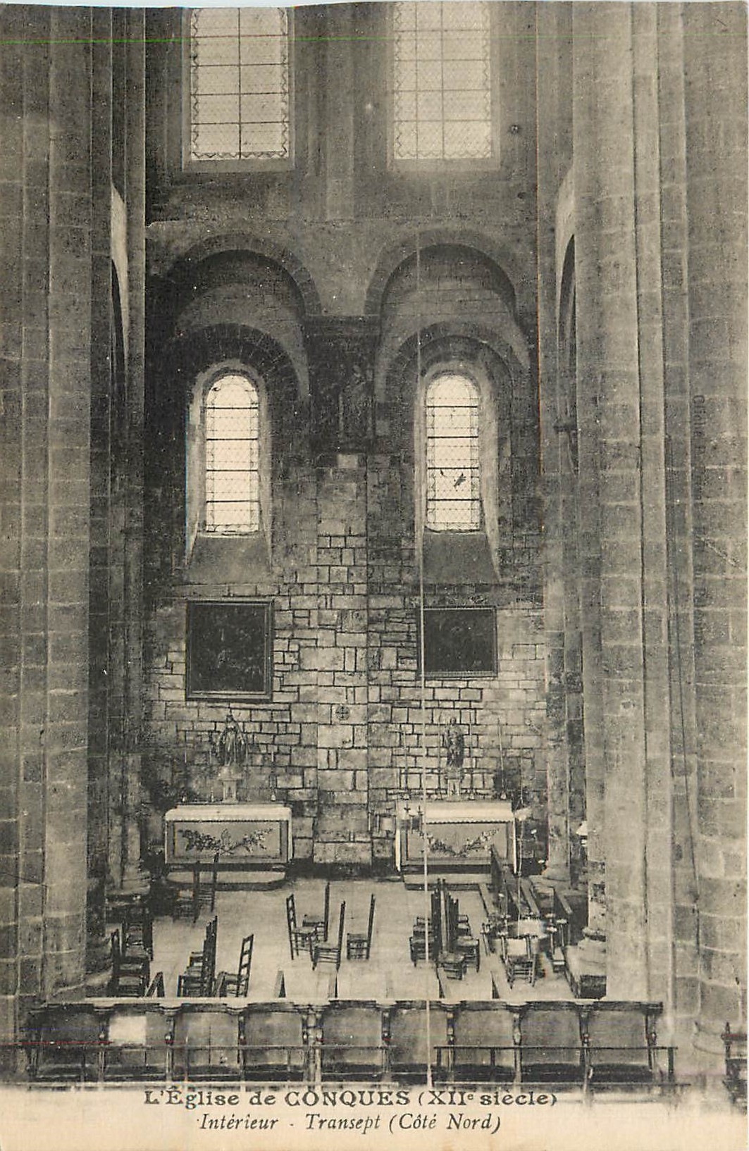 CPA L'Eglise de Conques Interieur Transept Cote Nord 