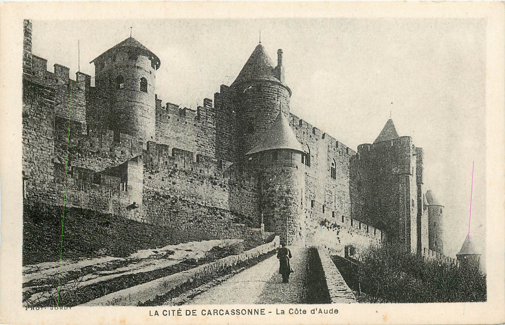 CPA La Cite de Carcassonne La Cote d'Aute 