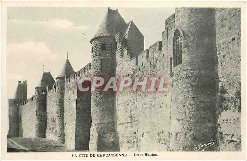 CPA La Cite de Carcassonne Lices Hautes 
