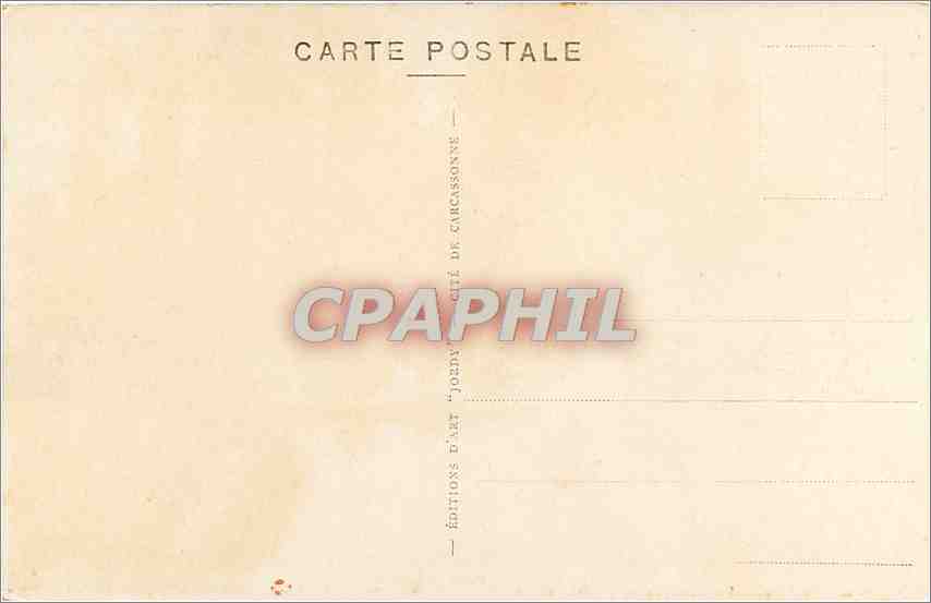 CPA La Cite de Carcassonne Lices Hautes  — Verso