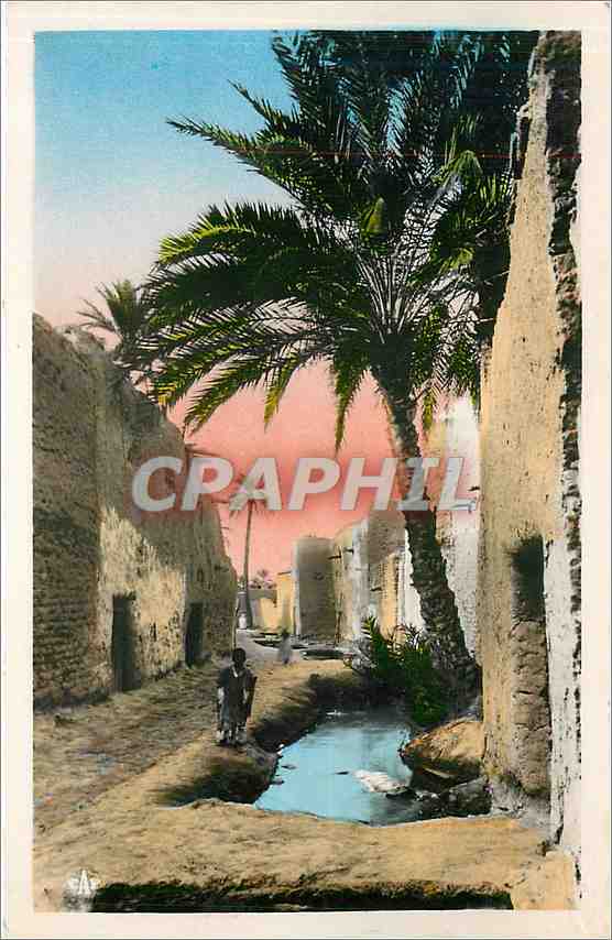 CPA Scenes et types Village du Sud Une rue 