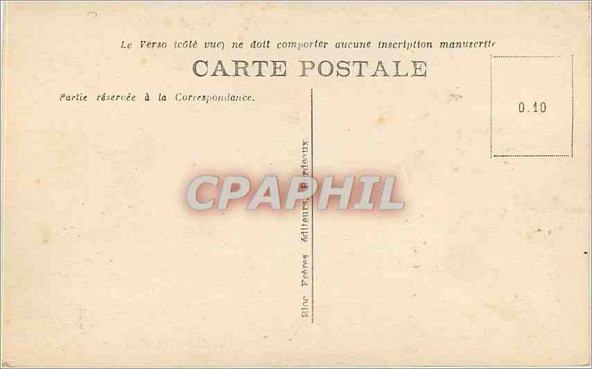 CPA Bordeaux Vue generale de la Rade prise de la Tour Saint Michel  — Verso