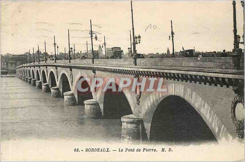 CPA Bordeaux Le Pont de Pierre 