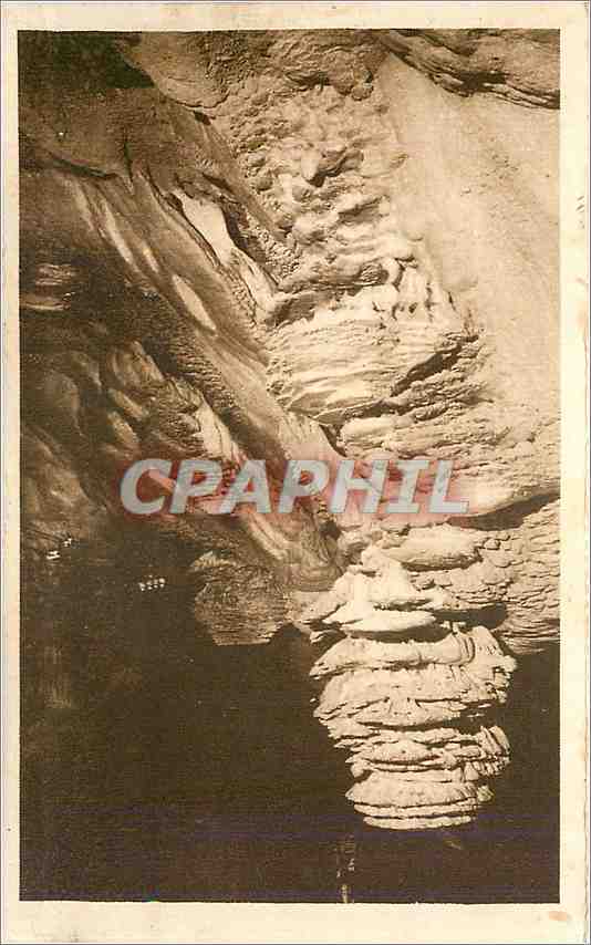 CPA Puits de Padirac Lot Stalagmites et Cascade de Carbonate 