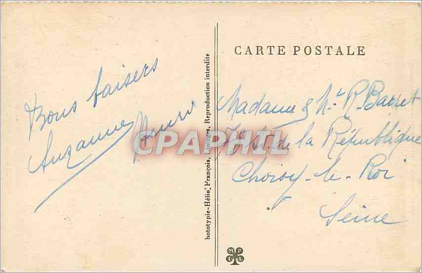 CPA Le Gouffre de Padirac Lot Grottes superieures soulenues par la Colonne geante  — Rückseite