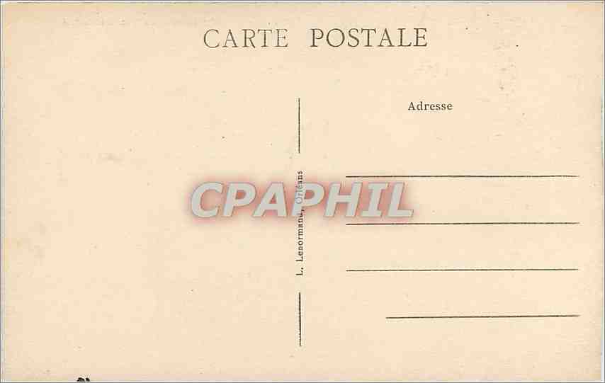 CPA Orleans La Place du Martroi Tramway — Verso