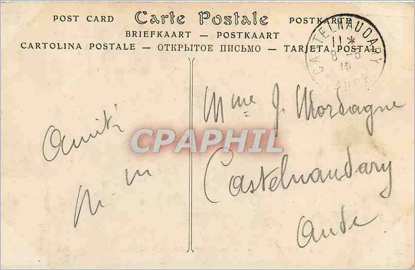 CPA Orleans La Rue Jeanne d'Arc Tramway — Verso