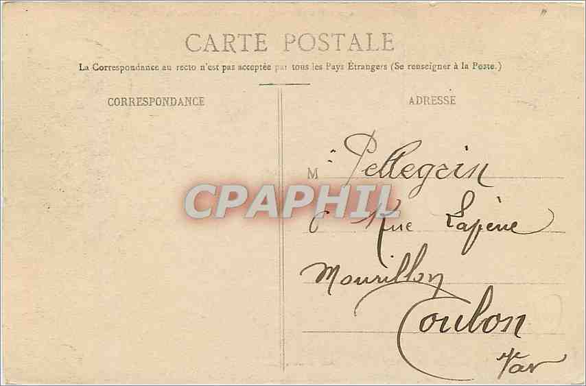 CPA Saint Etienne Le Barrage du Gouffre d'Enfer  — Rückseite