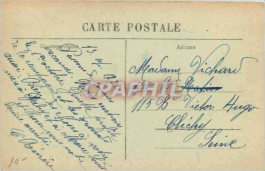 CPA Le Pont de l'Enceinte Le Defile du Lignon sous le Pont Neuf  — Verso