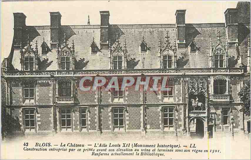 Blois — Das Schloss — Die Flügel Louis XII (Historisches Monument) — LL