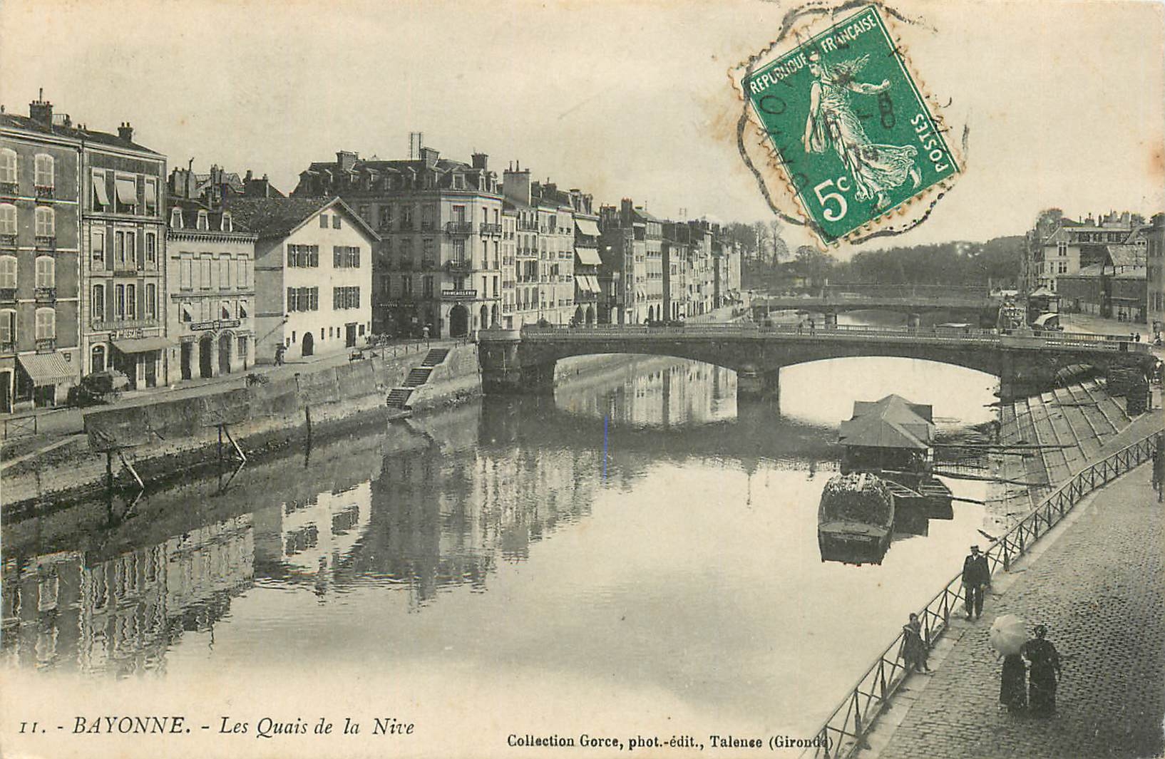 Bayonne - Les Quais de la Nive — Collection Gorce, phot.-édit., Talence (Gironde)