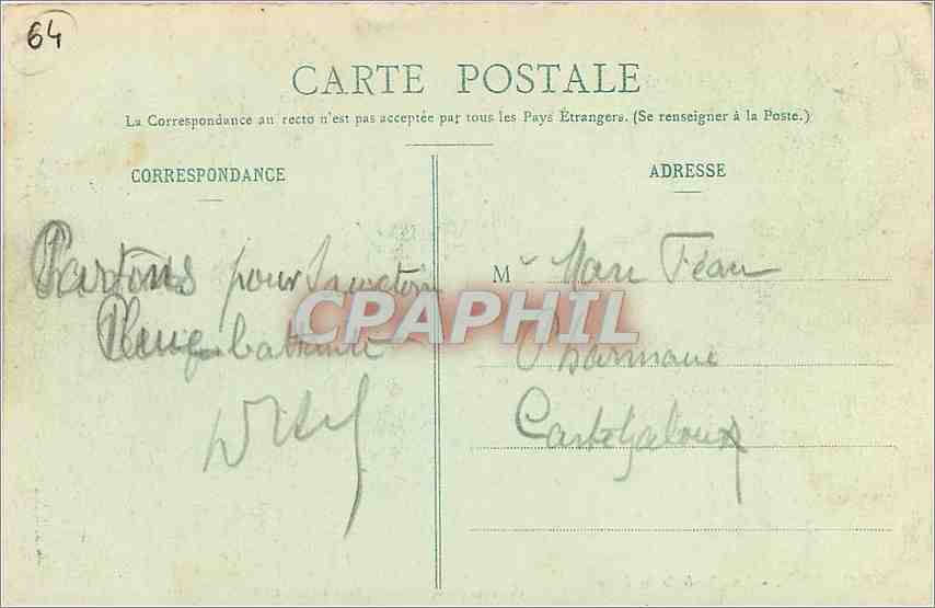 Bayonne - Les Quais de la Nive — Collection Gorce, phot.-édit., Talence (Gironde) — Verso