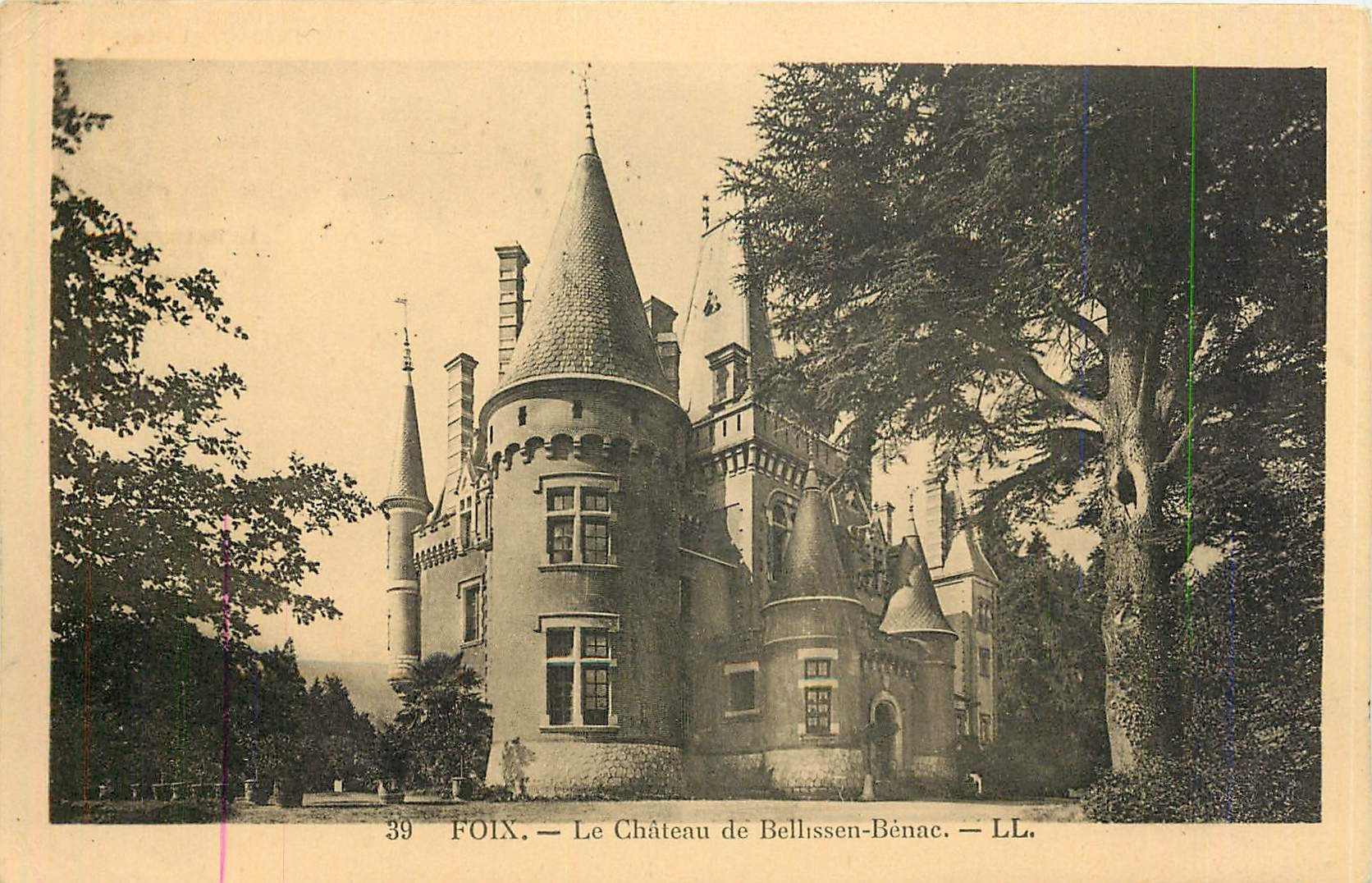 CPA Foix Le Chateau de Bellissen Benae 