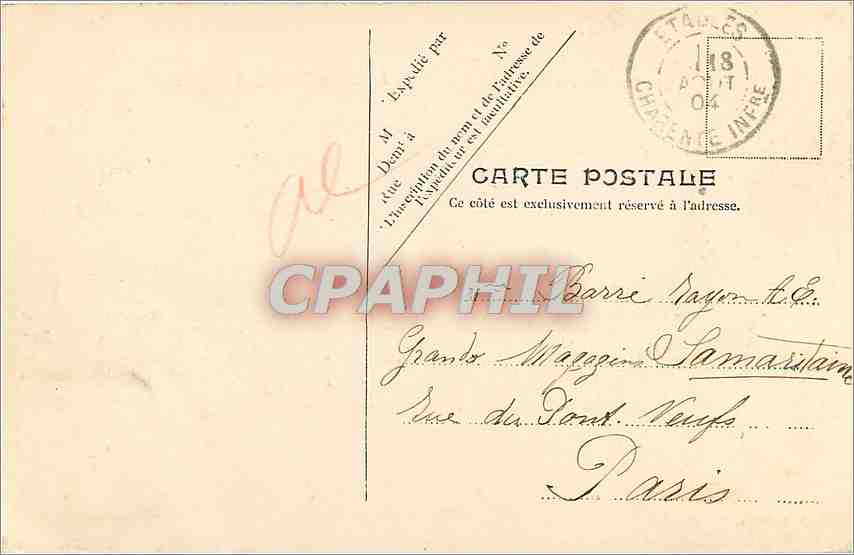 CPA Royan Le Casino Municipal  — Rückseite