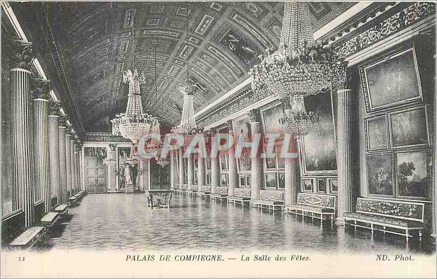CPA Palais de Compiegne La Salle des Fetes 