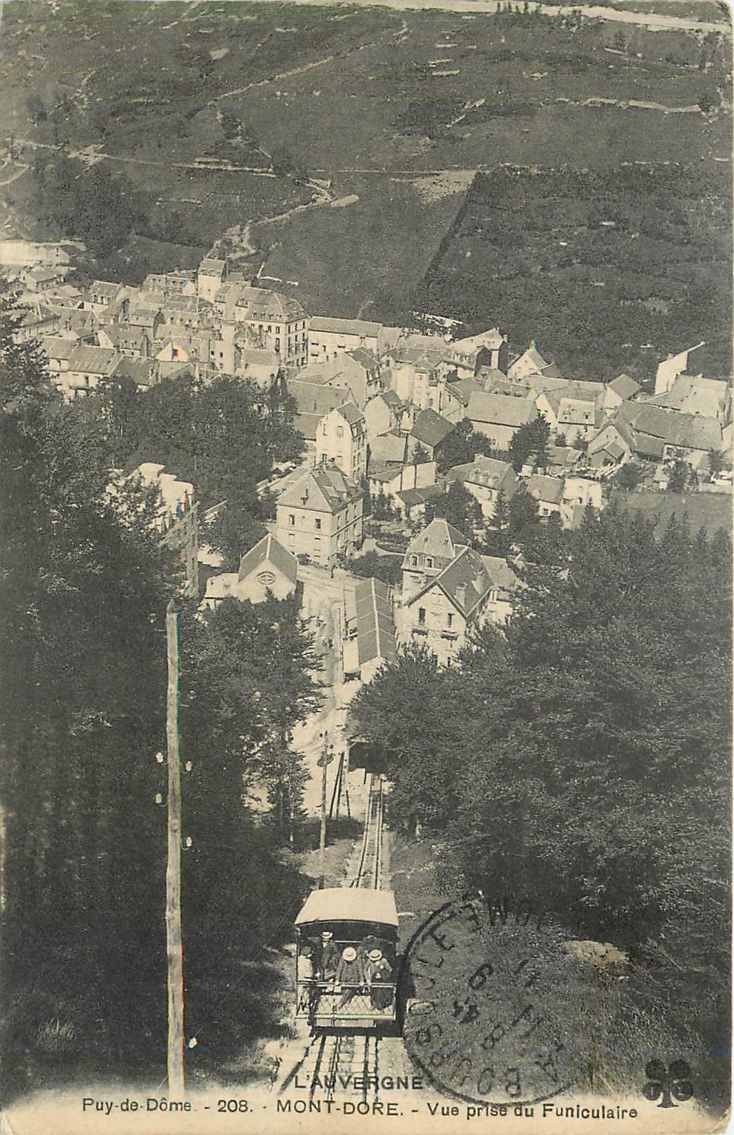 CPA Puy de Dome Mont Dore Vue prise du Funiculaire 