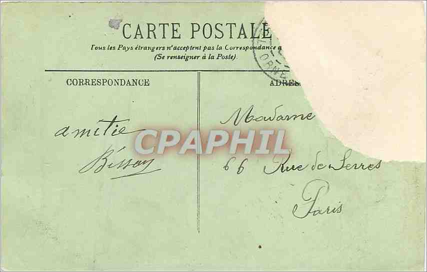 CPA Bagnoles de l'Orne Une vue sur le Grand Hotel  — Rückseite