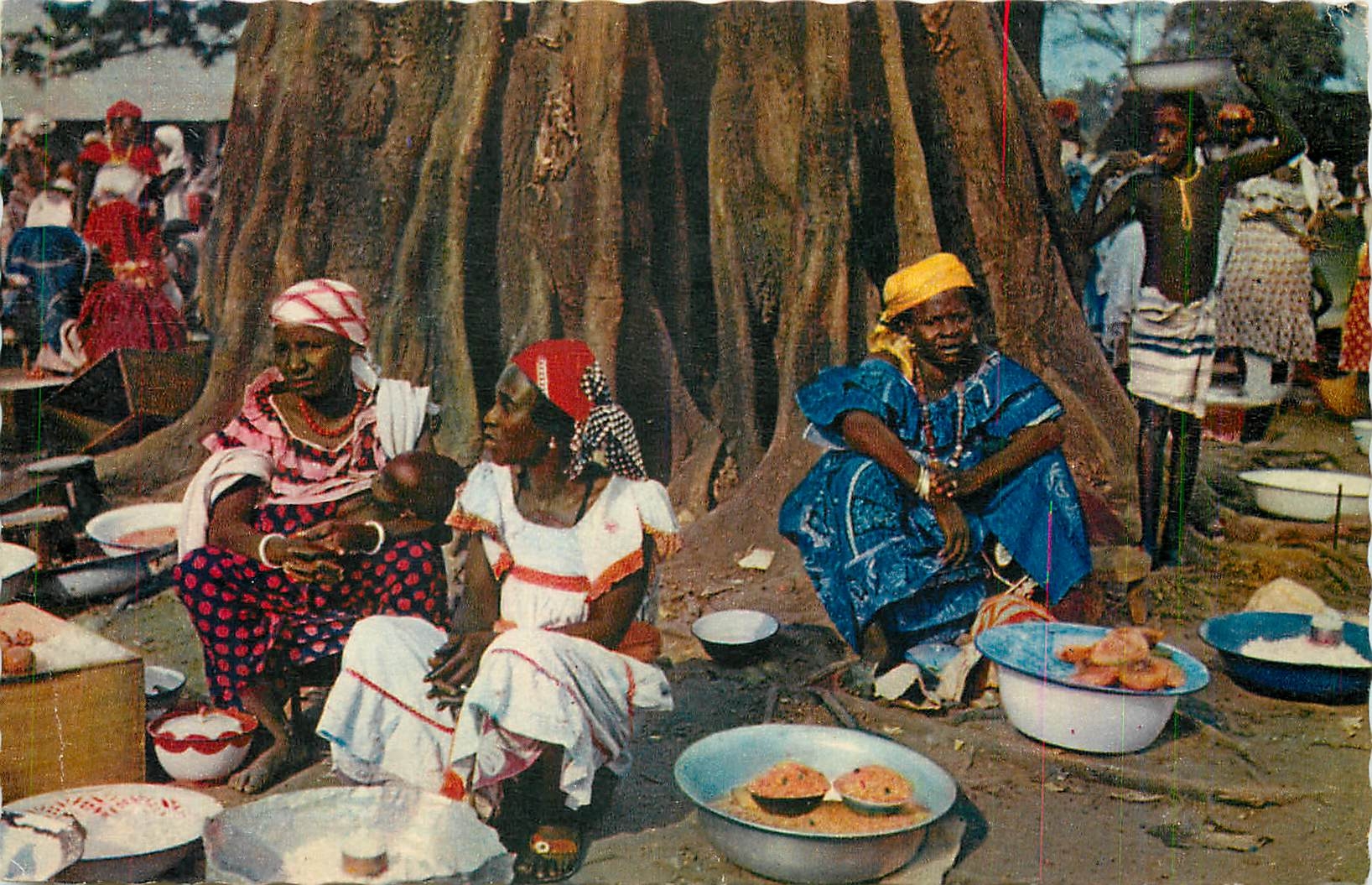 CPA Africa in Picture Scene de Marche Market scene 