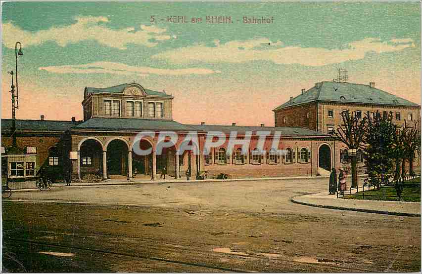 CPA Kehl am Rhein Bahnhof 