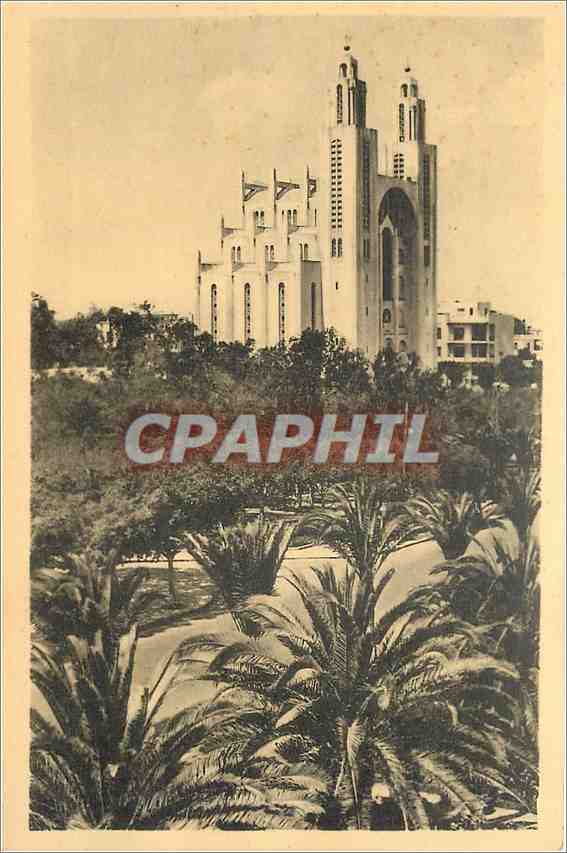 CPA Casablanca Eglise du Sacre Coeur 