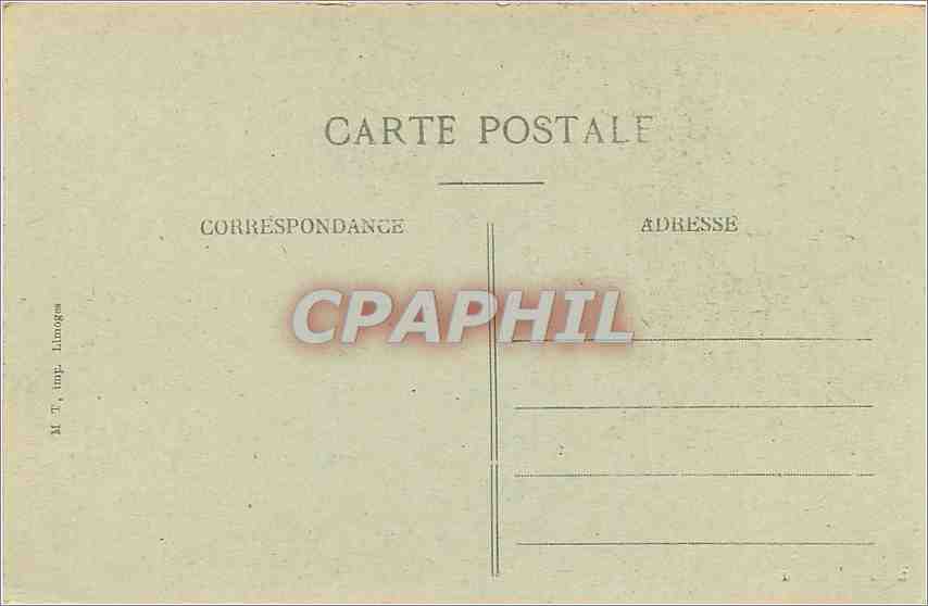 CPA Montlucon Hotel de Ville  — Back