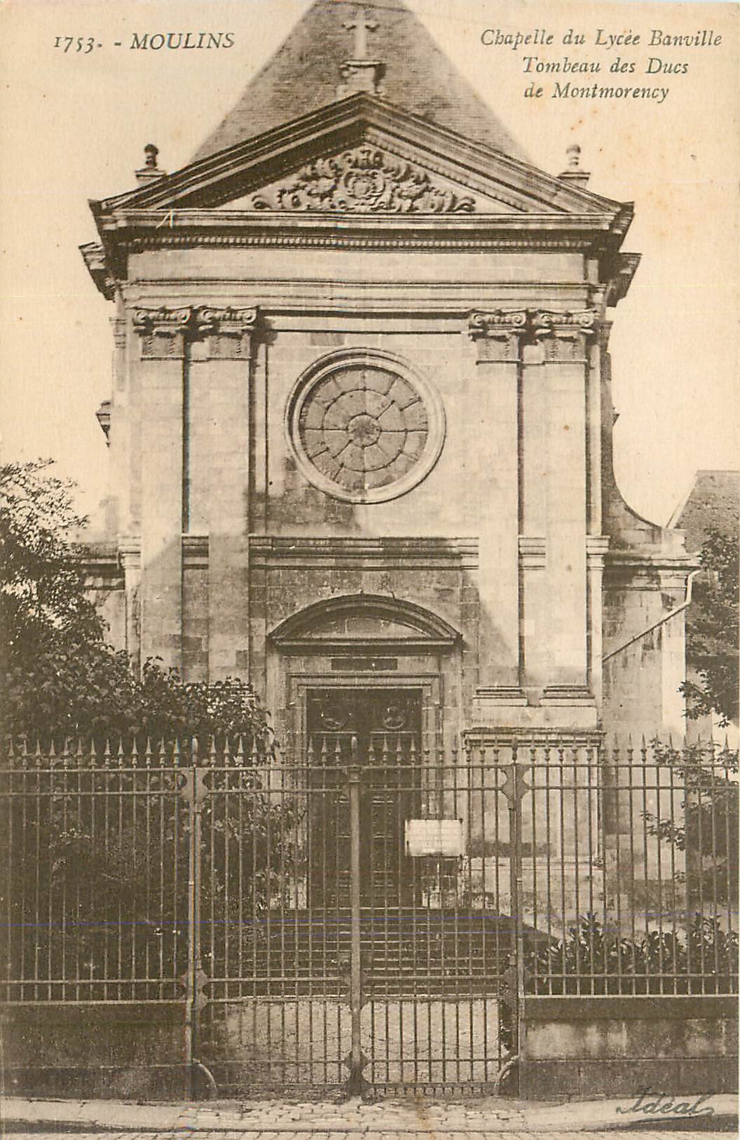 CPA Moulins Chapelle du Lycee Banville Tombeau des Ducs de Montmorency 