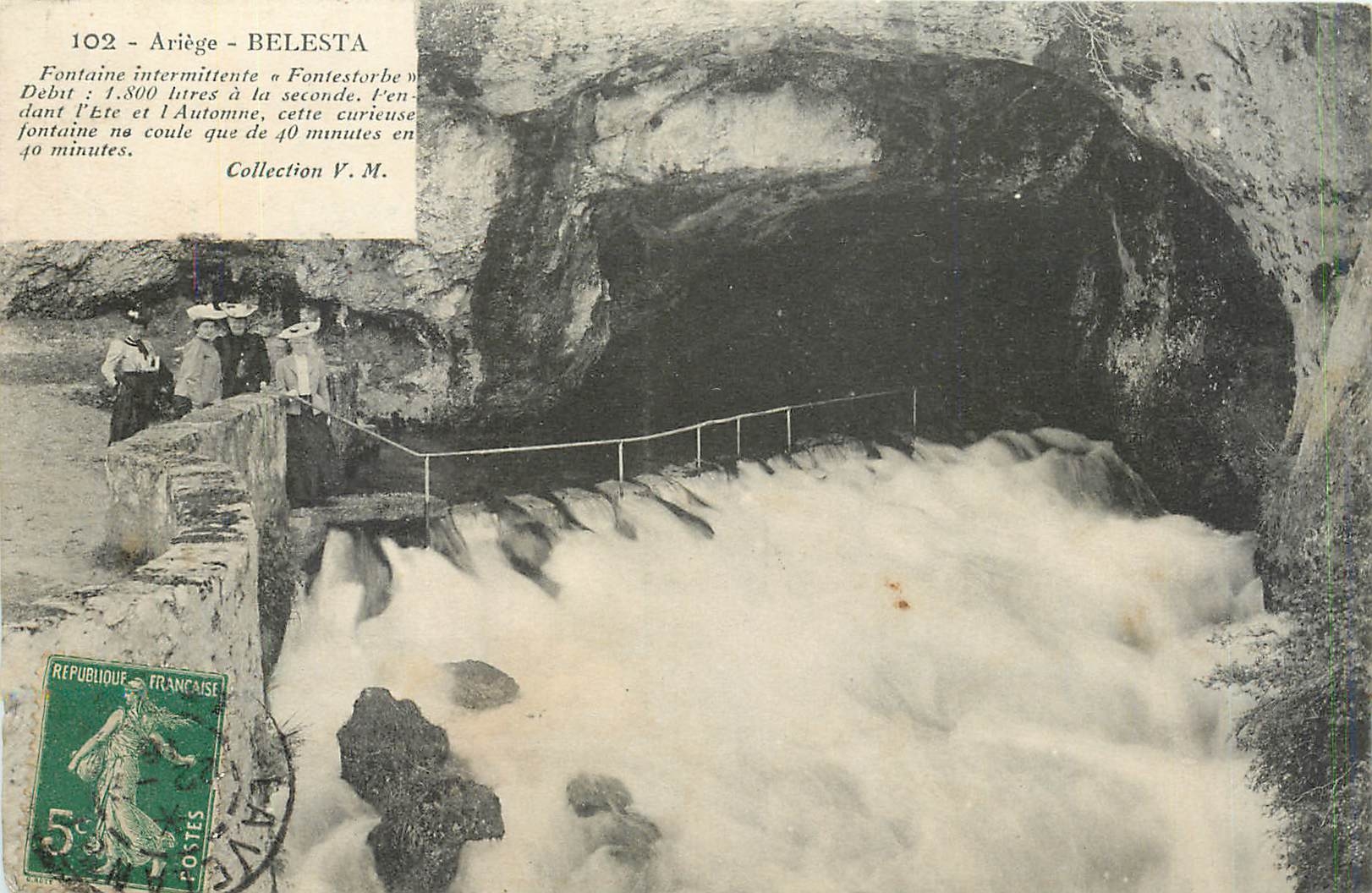 CPA Ariege Belesta Fontaine intermittente 