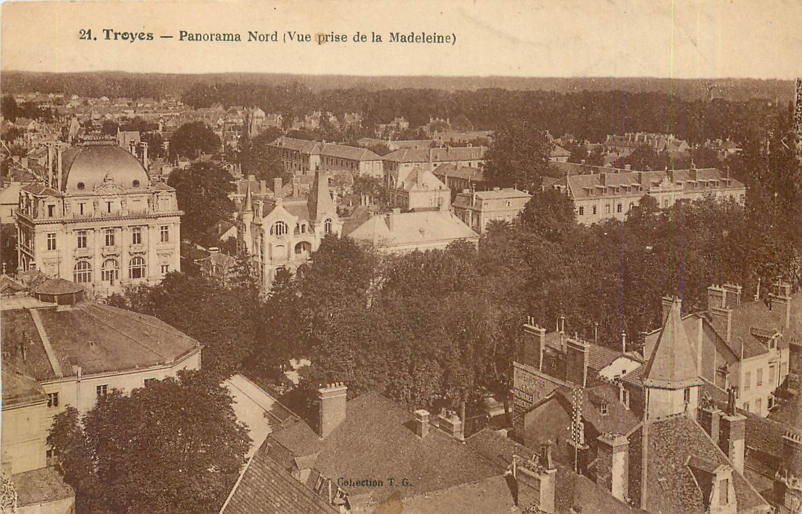 CPA Troyes Panorama Nord Vue prise de la Madeleine 